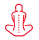 Chiropractic care icon representing spinal therapy services