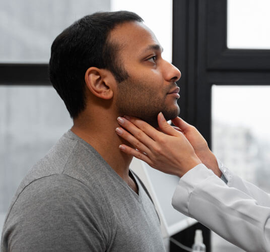 Patient receiving whiplash rehabilitation therapy at Omega Physiotherapy